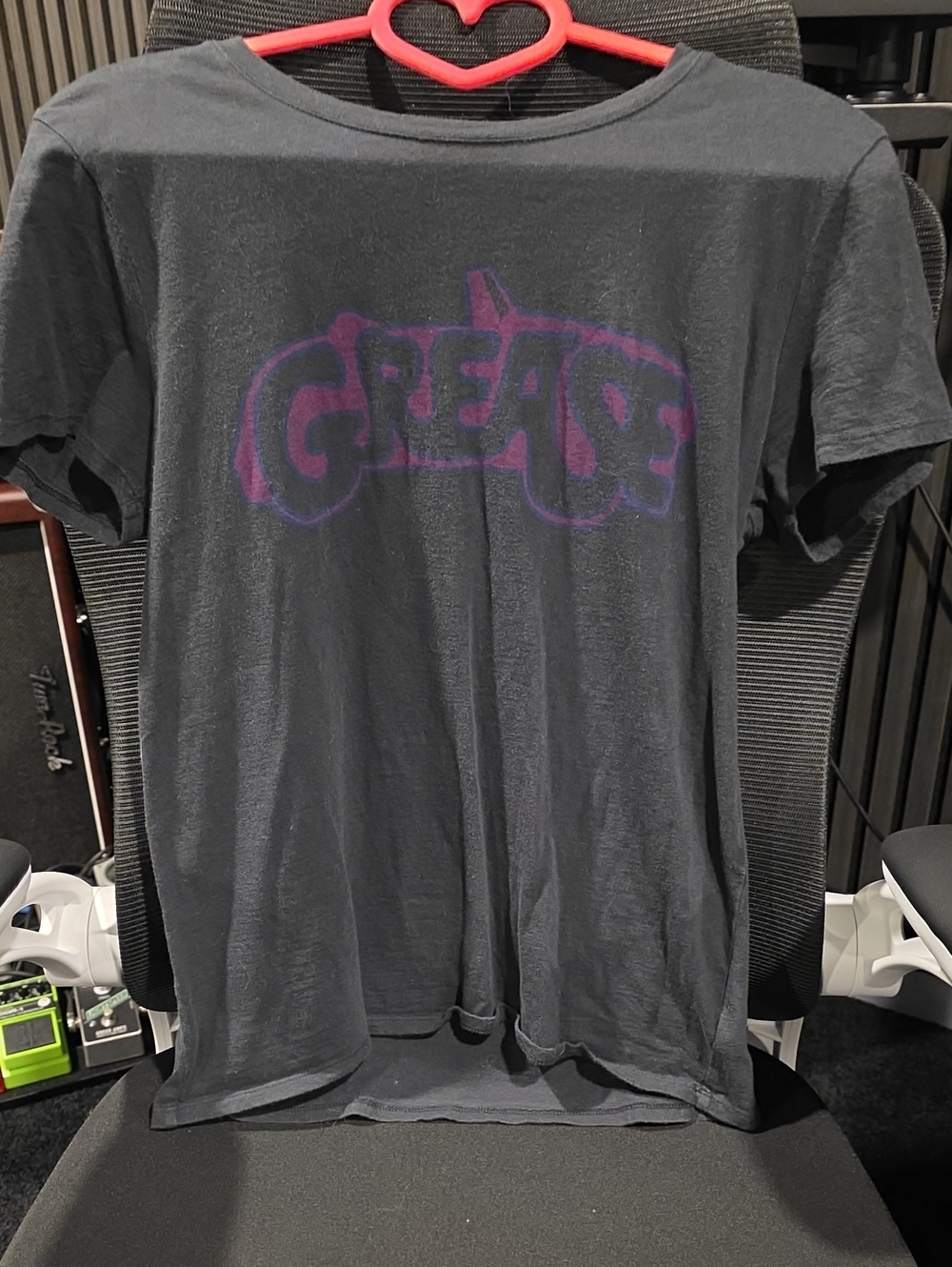 Lucky Brand Black Tee with Purple GREASE Graphic